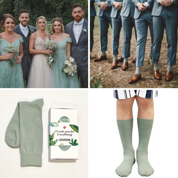 Similar to DUSTY SAGE/ Chiffon Sage Green Groomsmen Gift Men's Solid/Argyle/Dots/Stripe Dress Socks
