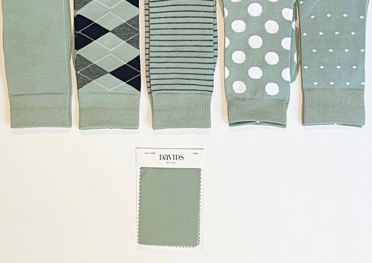 Dusty Sage Green Dress Socks: Cotton Blend Groomsmen Socks  Spotlight  Hosiery by ArgyleSock.us