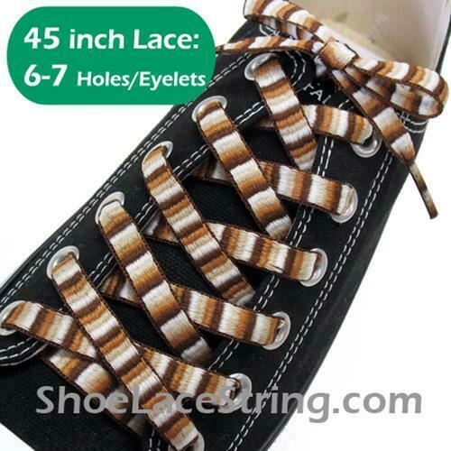 45INCH Long, Rainbow Striped ShoeLace Strings 1Pair-FREE SHIPPING