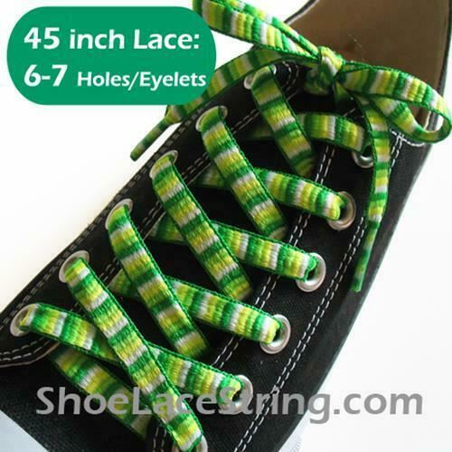 45INCH Long, Rainbow Striped ShoeLace Strings 1Pair-FREE SHIPPING