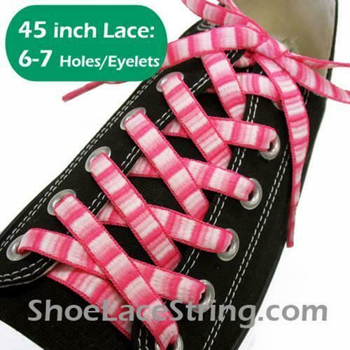 45INCH Long, Rainbow Striped ShoeLace Strings 1Pair-FREE SHIPPING