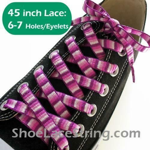 45INCH Long, Rainbow Striped ShoeLace Strings 1Pair-FREE SHIPPING