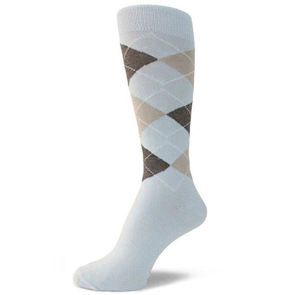 Spotlight Hosiery Elite Quality BLUE(Royal, Turquoise)Mens Argyle Sock