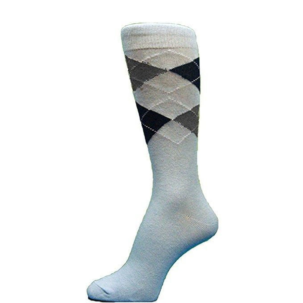 Spotlight Hosiery Elite Quality BLUE(Royal, Turquoise)Mens Argyle Sock