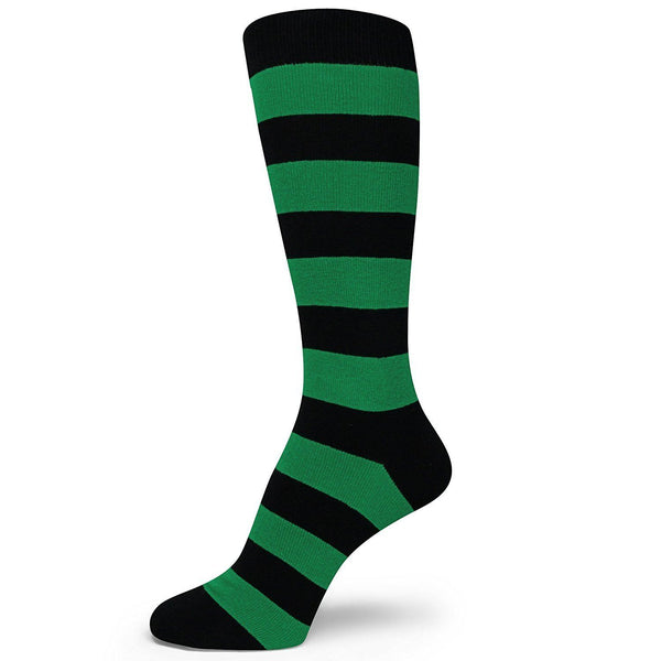 St Patrick's day Green Irish Shamrock Mens Green Socks/Tie(Clover Argyle Stripe)