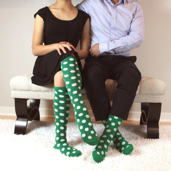 Spotlight Hosiery Elite Quality Men &Women MATCHING Dots Socks Set-FREE SHIPPING