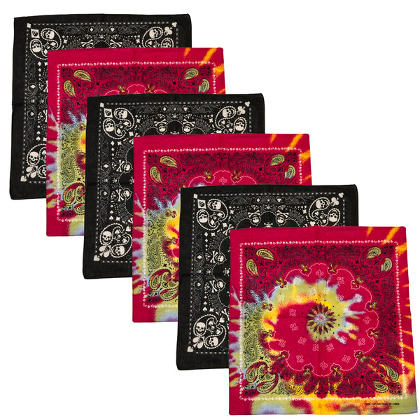 3/6 Pack Reusable Bandana, DIY Make Your Own Face Mask Supply -FREE SHIPPING