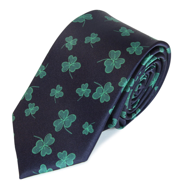 St Patrick's day Green Irish Shamrock Mens Green Socks/Tie(Clover Argyle Stripe)
