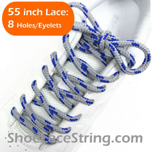 55INCH Long, Round Dual Colored Shoe Laces Strings 1Pair-FREE SHIPPINGING