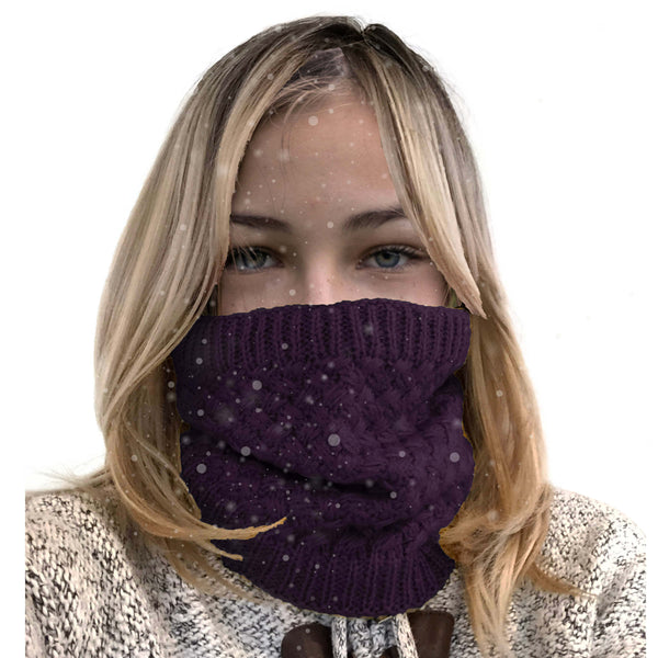 Neck Warmer for Women Tube Scarf/Gaiter for Cold Weather - Pink, Gray, Black etc Adult One Size, Plus Size, Kids Size