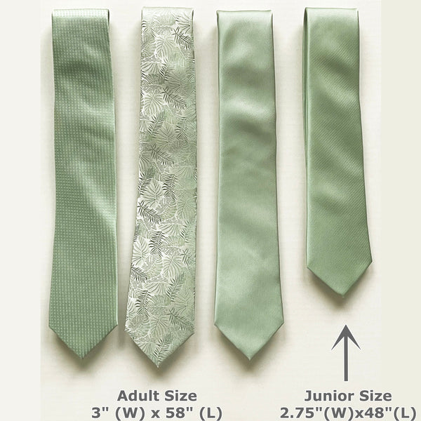 Sage Green Tie (Adult/Junior Dusty Sage Tie & Kids Bow Tie)
