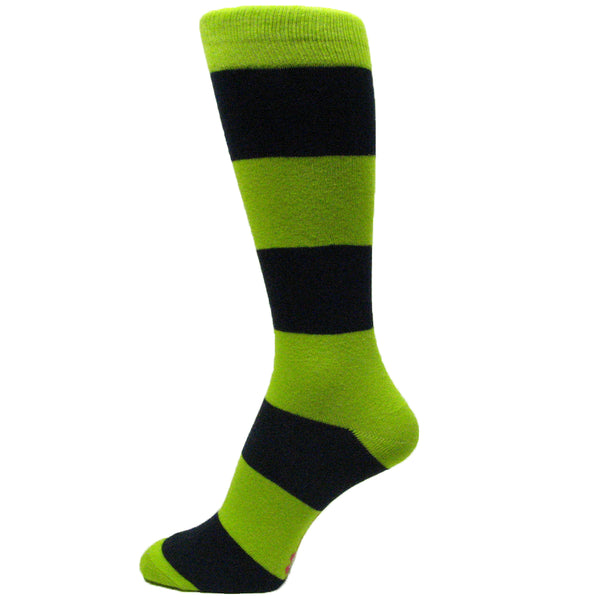 St Patrick's day Green Irish Shamrock Mens Green Socks/Tie(Clover Argyle Stripe)