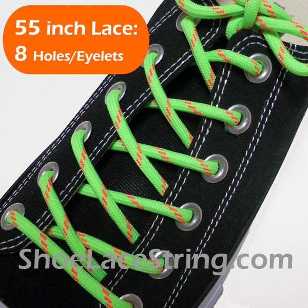 55INCH Long, Round Dual Colored Shoe Laces Strings 1Pair-FREE SHIPPINGING