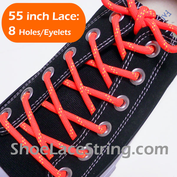 55INCH Long, Round Dual Colored Shoe Laces Strings 1Pair-FREE SHIPPINGING