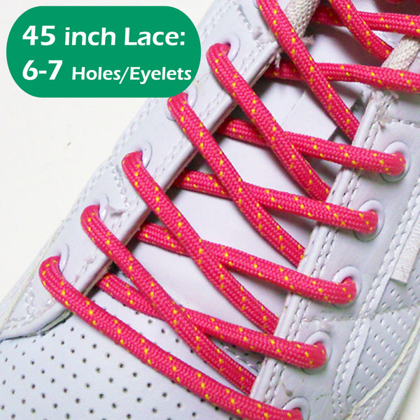 45INCH Long, Round Single /Double Colored Shoe Laces Strings 1Pair-FREE SHIPPING