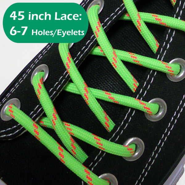 55INCH Long, Round Dual Colored Shoe Laces Strings 1Pair-FREE SHIPPINGING