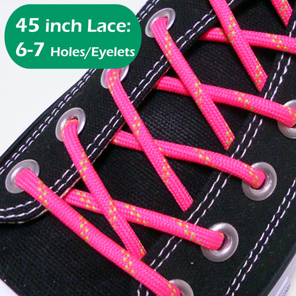 45INCH Long, Round Single /Double Colored Shoe Laces Strings 1Pair-FREE SHIPPING