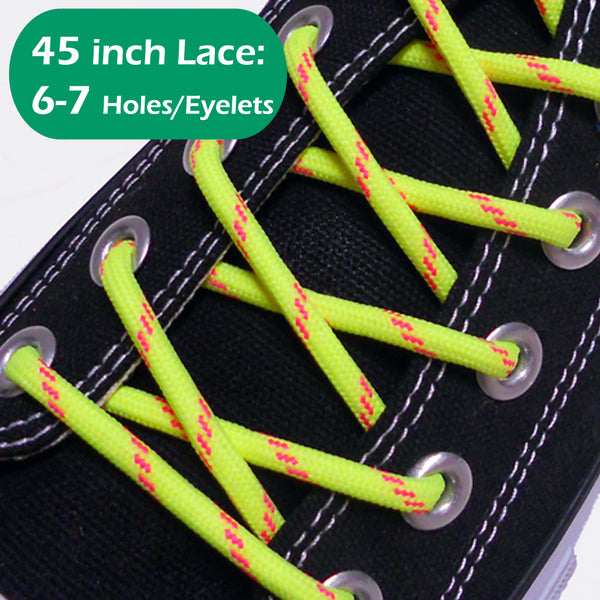 55INCH Long, Round Dual Colored Shoe Laces Strings 1Pair-FREE SHIPPINGING