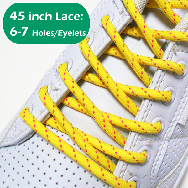 45INCH Long, Round Single /Double Colored Shoe Laces Strings 1Pair-FREE SHIPPING