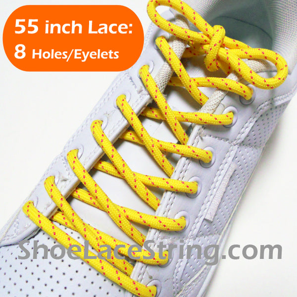 55INCH Long, Round Dual Colored Shoe Laces Strings 1Pair-FREE SHIPPINGING