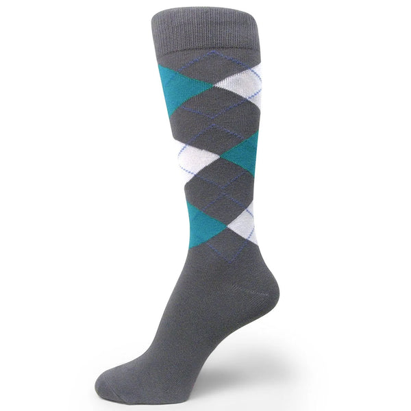 Spotlight Hosiery shades of Grey Men Groomsmen Dress Socks (XL Option)(Charcoal Dark, Light