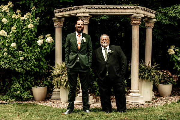 Similar to David's Bridal MALTINI OLIVE Birdy Grey CREPE Olive Men's Socks & Necktie for Groomsmen in a Forest Dark Green Wedding