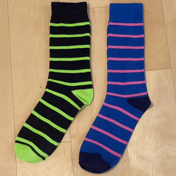 Men's Thin Stripe Dress Socks - additional photo