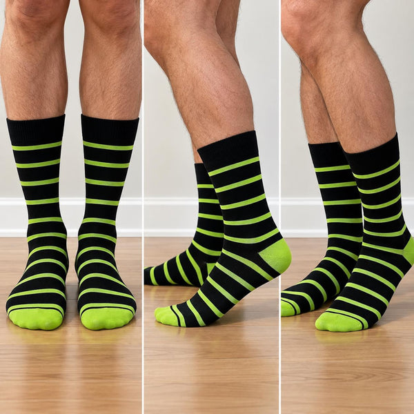 Men's Thin Stripe Dress Socks - additional photo