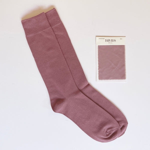 Lavender Haze Men's Dress Socks: Cotton Blend Wedding Socks