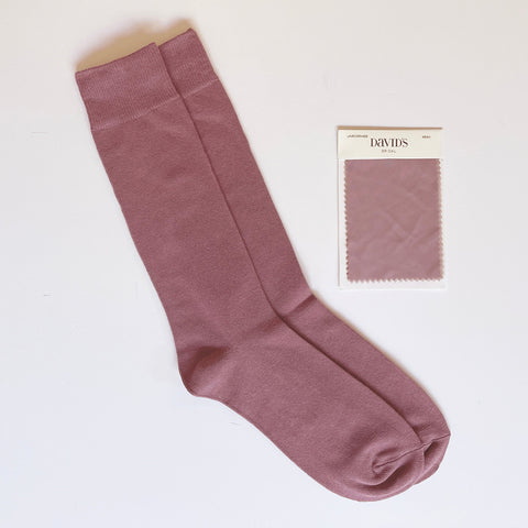 Lavender Haze Men's Dress Socks: Cotton Blend Wedding Socks
