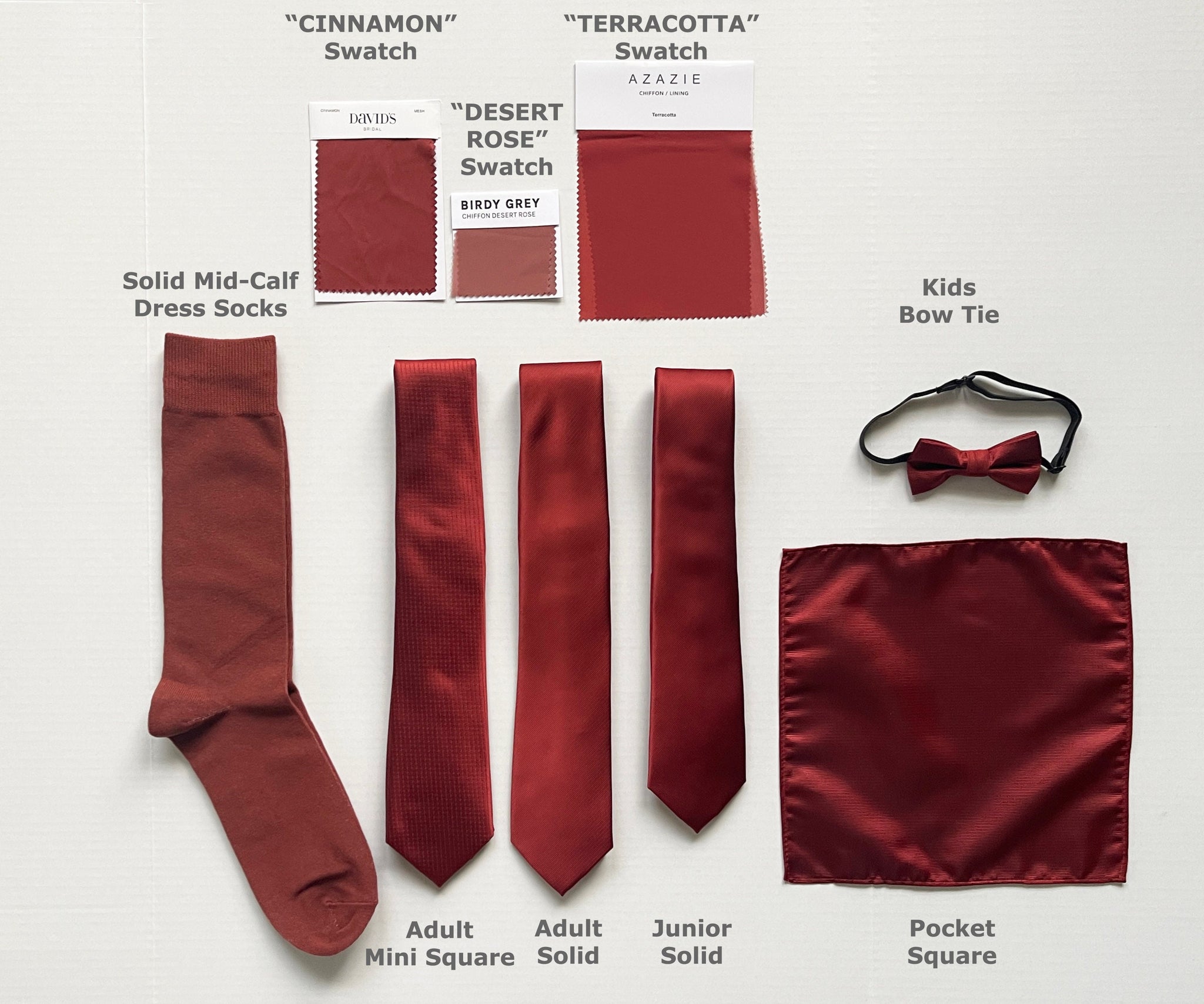 Similar to CINNAMON / Terracotta  Men's Socks & Neckties for Groomsmen Gift, for Bridesmaid father in Wedding