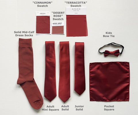 Similar to CINNAMON / Terracotta  Men's Socks & Neckties for Groomsmen Gift, for Bridesmaid father in Wedding