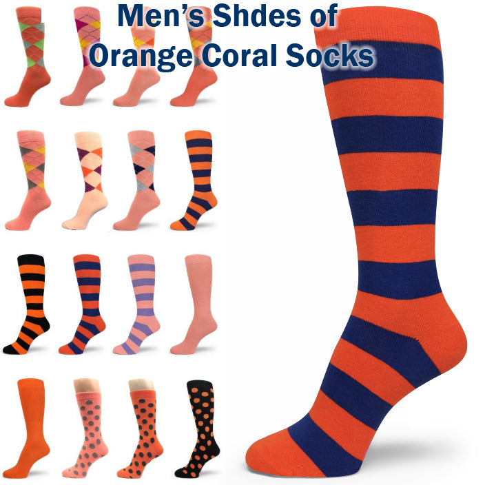coral and navy blue dress socks Navy Coral Mustache Wedding Groomsmen Men's Dress Socks with Matching Bow  Tie