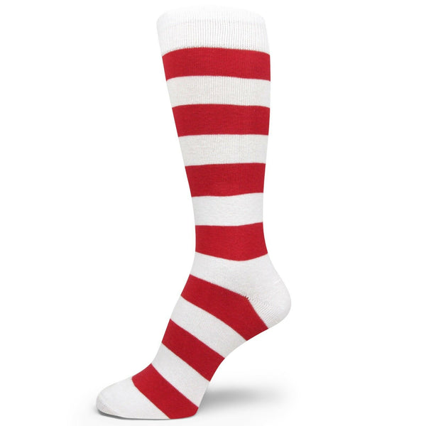 Men's Ronald McDonald and Waldo Costume White/ Red Striped   MA128