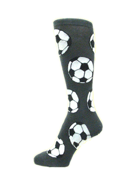 SOCCER BALLS DESIGN CHARCOAL DARK GRAY DRESS SOCKS FOR MEN USH257-1 –  Spotlight Hosiery by ArgyleSock.us