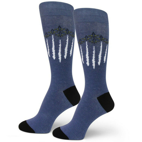 MENS Dress SOCKS INSPIRED BY US NAVY BLUE ANGELS DEMONSTRATION/AIRSHOW-FREE SHIP