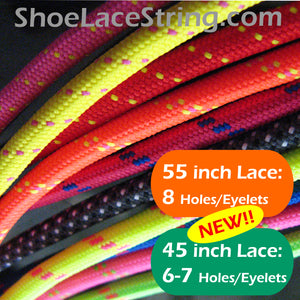 55INCH Long, Round Dual Colored Shoe Laces Strings 1Pair-FREE SHIPPINGING
