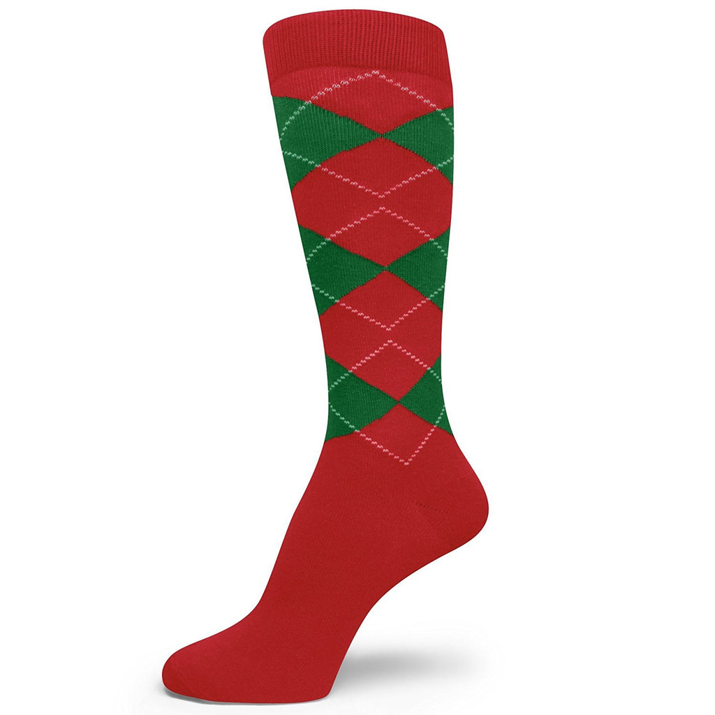 Spotlight Hosiery Elite Quality MAROON/BURGUNDY/RED Mens Groomsmen Dress Socks MA002-Charcoal Grey and Black on Red