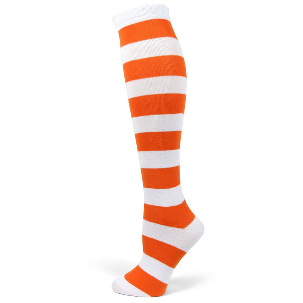 Spotlight Hosiery Brand Elite Quality White&Color Stripe Knee Sock 1PR FREE SHIP