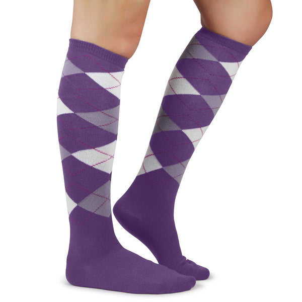 Spotlight Hosiery Elite Quality Argyle Womens Knee Highs Socks-You choose Color