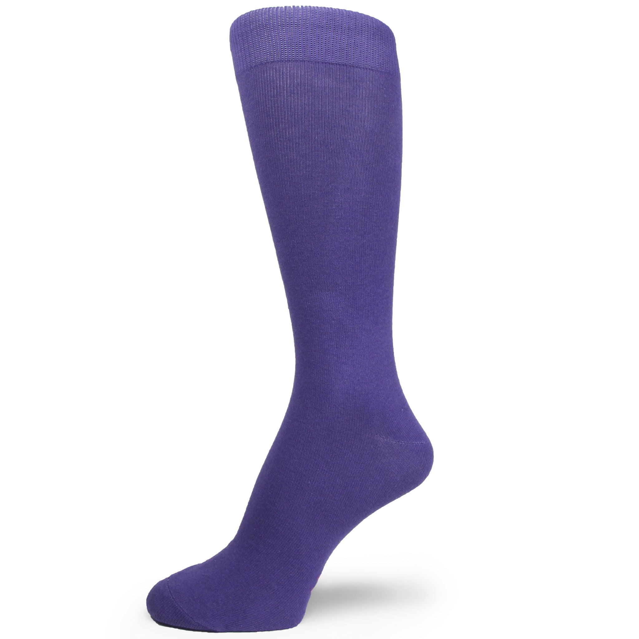 Spotlight Hosiery Shades of Purple Men's Groomsmen's Dress Socks (Lavender, Lilac)(XL option) MA117 Purple Plain – 10–13 (One Size Fits Most)