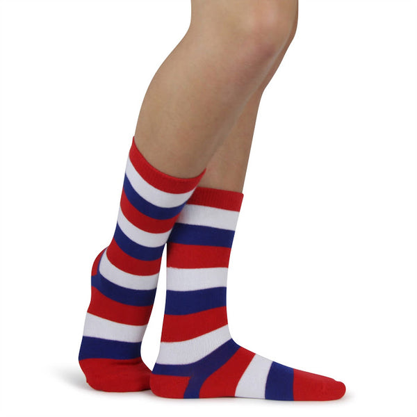 Spotlight Hosiery Ring Bearer / Junior Groomsmen Striped Dress Socks