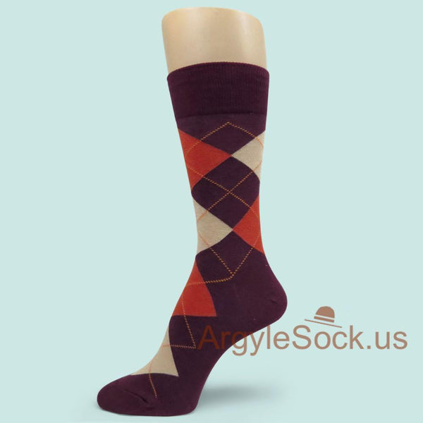 burgundy argyle dress socks Socks Argyle Deep Burgundy Dress Cotton Mens The Tie Bar