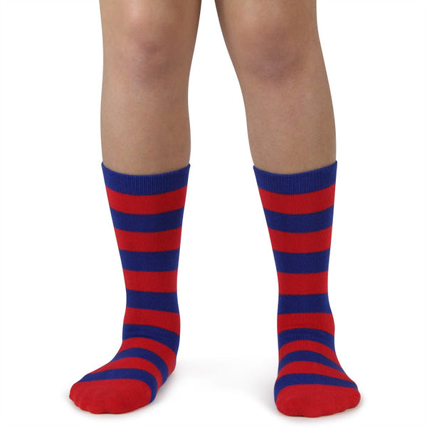 Spotlight Hosiery Ring Bearer / Junior Groomsmen Striped Dress Socks