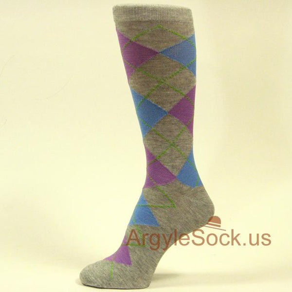 GRAY/GREY Men’s Groomsmen's Dress Socks