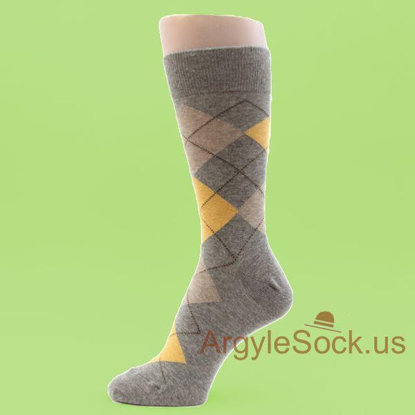 GRAY/GREY Men’s Groomsmen's Dress Socks