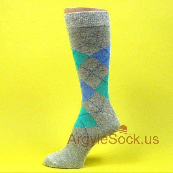 GRAY/GREY Men’s Groomsmen's Dress Socks