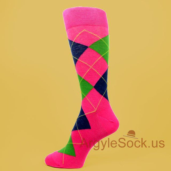 PINK (Bright Pink, Light Pink, Hot Pink) Men Dress Socks, non-brand, FREE-SHIP