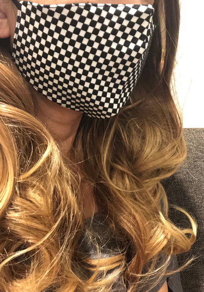 Stylish/ Wedding/ Business/ Formal Attire Face Mask with Adjustable Ear Loops, Nose Wire, Filter Pocket