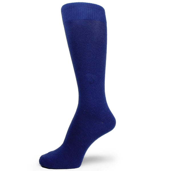 Spotlight Hosiery Men's Solid Color Dress Socks (XL Option) Blue & Yellow for Ukraine Flag Color - Ship from California Los Angeles County